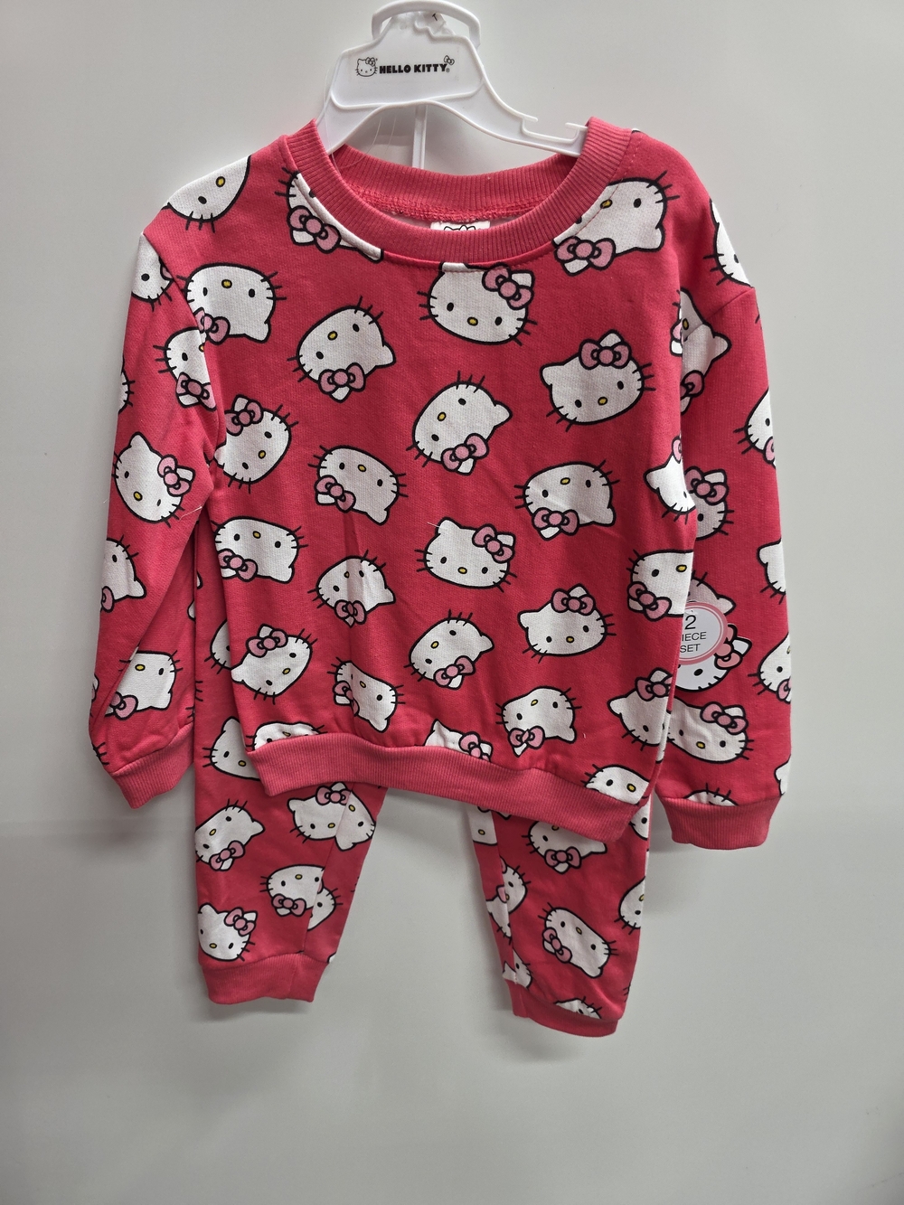 Hello Kitty Hot Pink All-Over Print Pajama Set